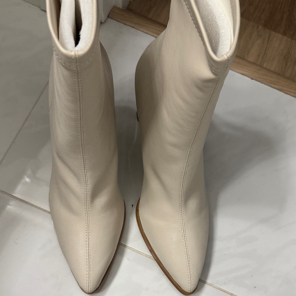 Billini Cream Heeled Boots